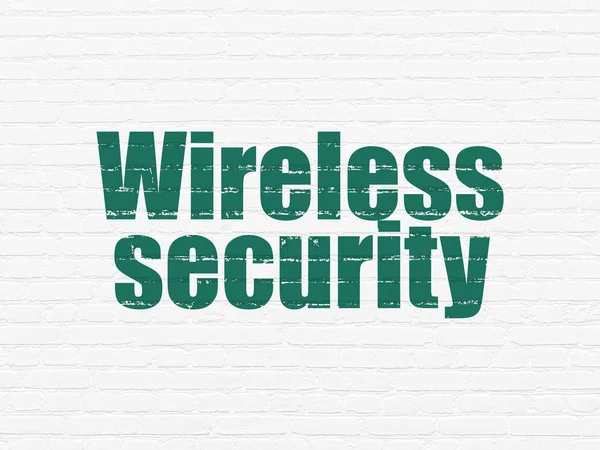 Safety concept: Wireless Security on wall background — Stock Photo, Image