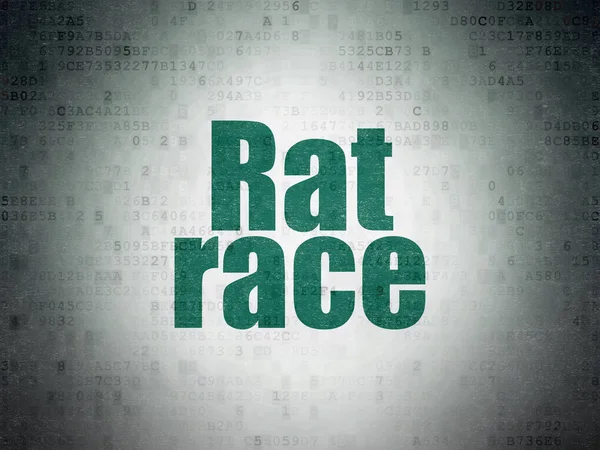 Politisches Konzept: Rattenrennen auf digitalem Datenpapier — Stockfoto
