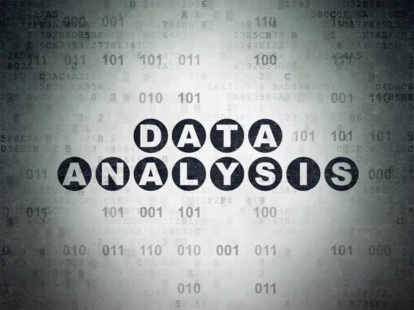 Konsep informasi: Analisis data pada latar belakang kertas digital — Stok Foto