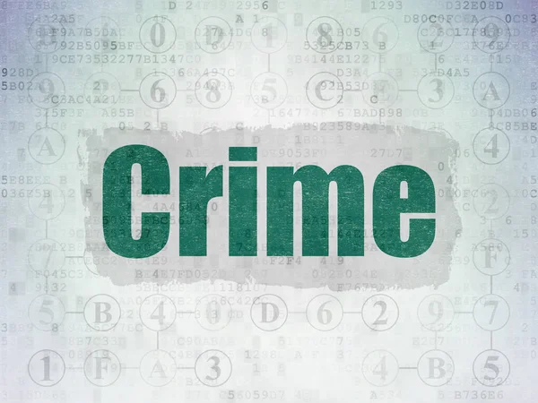 Concetto di privacy: crimine su sfondo Digital Data Paper — Foto Stock