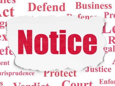 Hukuk kavramı: sürede yırtılmış kağıt arka plan