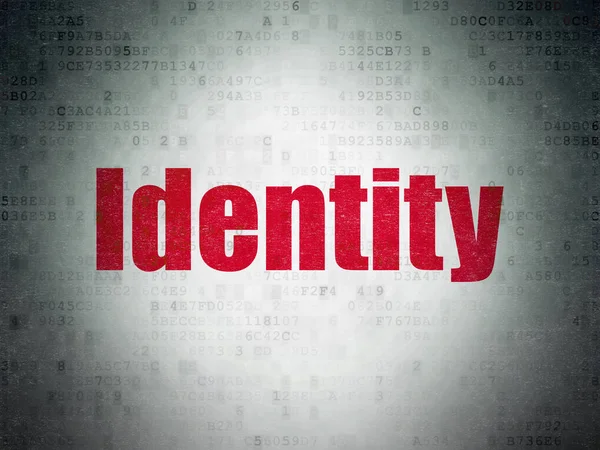 セキュリティの概念:デジタルデータのアイデンティティ紙の背景 — ストック写真