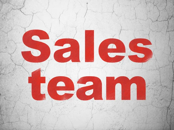 Reklamkoncept: Sales Team på vägg bakgrund — Stockfoto