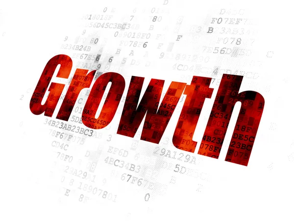 Finance concept: Growth on Digital background — Stock Photo, Image