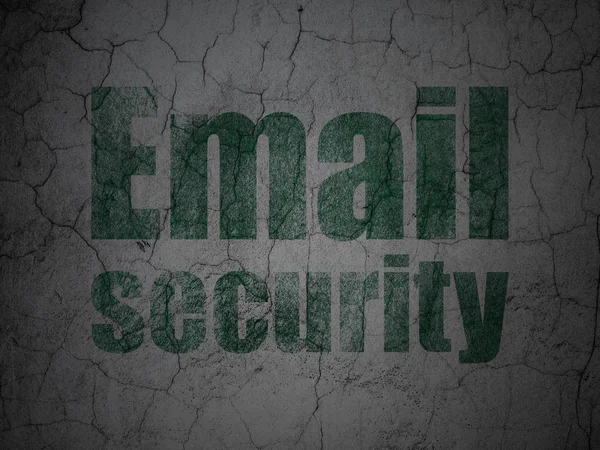 Concepto de seguridad: Email Seguridad en el fondo de la pared grunge —  Fotos de Stock