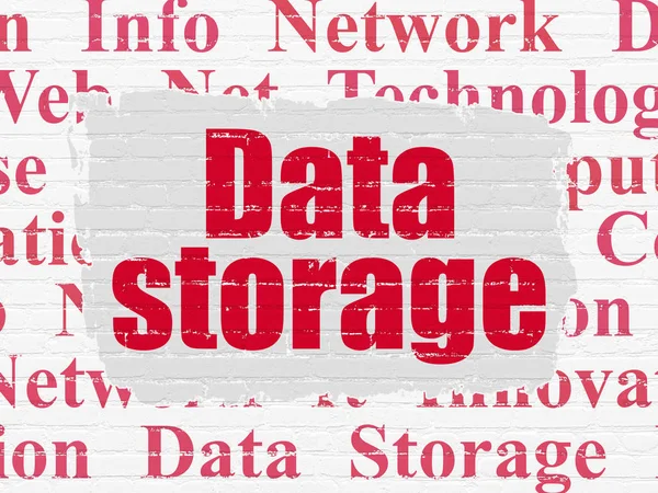 Information concept: Data Storage on wall background — Stock Photo, Image