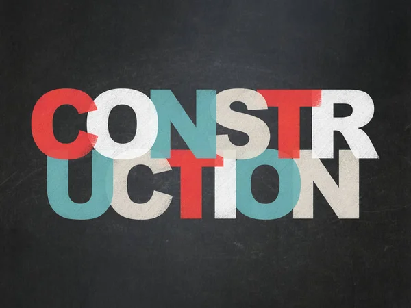 Building construction concept: Construction on School board background — Stock Photo, Image