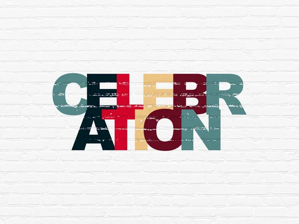 Entertainment, concept: Celebration on wall background