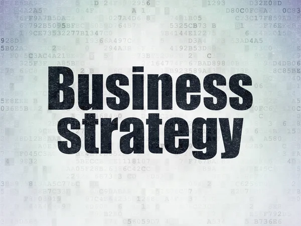 사업 개념: 디지털 데이터 종이 배경 비즈니스 전략 — 스톡 사진