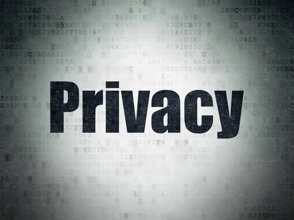 Concepto de protección: Privacidad en el fondo del documento de datos digitales —  Fotos de Stock