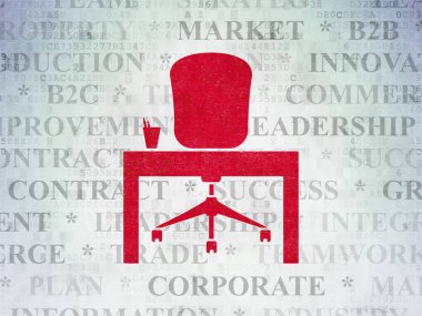 Ekonomi kavramı: Office dijital veri kağıt arka plan üzerinde