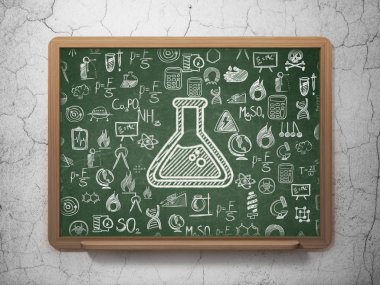 Bilim kavramı: okul yönetimi arka plan üzerinde Flask