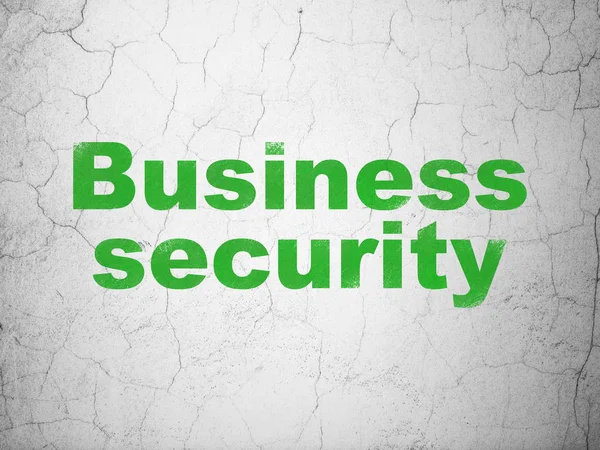 セキュリティの概念: 壁の背景にビジネス セキュリティ — ストック写真
