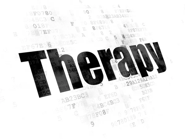 Concepto de salud: Terapia en el contexto digital — Foto de Stock
