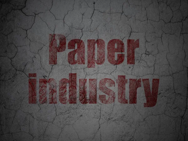 Manufacuring concept: papierindustrie op grunge muur achtergrond — Stockfoto