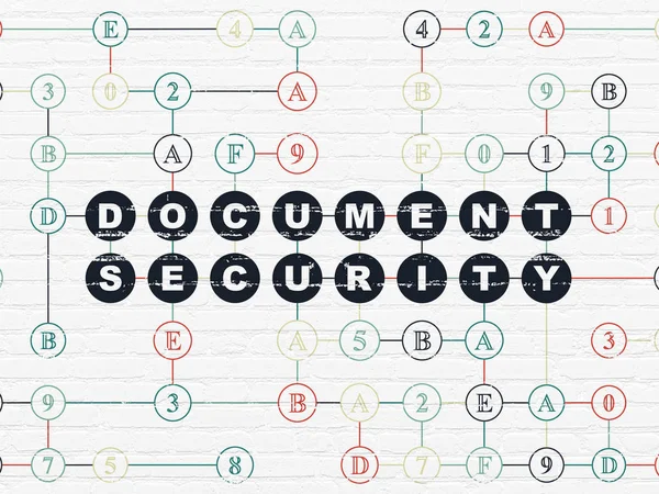 Concepto de privacidad: Seguridad de documentos en el fondo —  Fotos de Stock