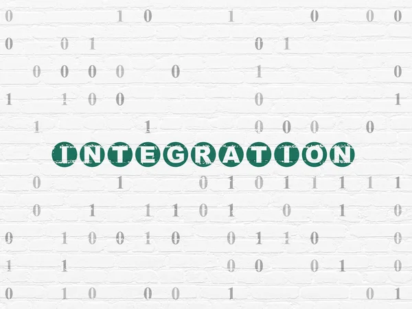 Üzleti koncepció: integráció a fali háttérben — Stock Fotó