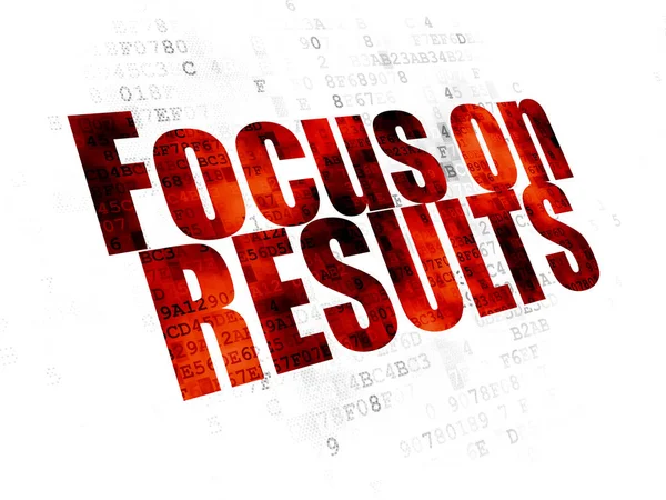 Finance concept: Focus on RESULTS on Digital background — Stock Photo, Image