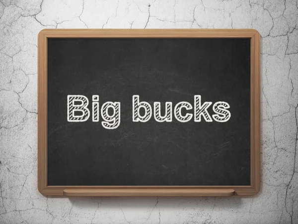 Finance concept: Big bucks on chalkboard background — Stock Photo, Image
