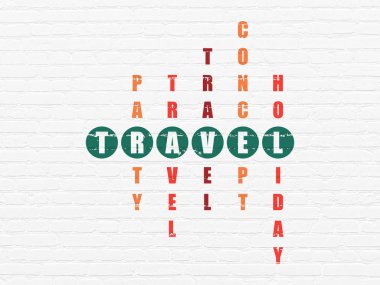 Eğlence, kavram: seyahat bulmaca içinde