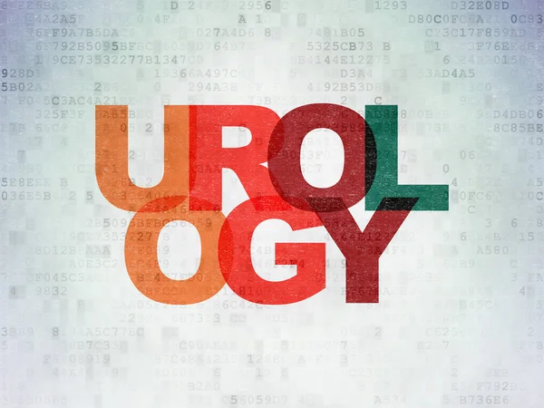 Medizinkonzept: Urologie auf digitalem Datenpapier — Stockfoto