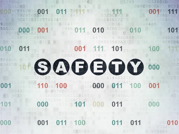 Sicherheitskonzept: Sicherheit auf digitalem Datenpapier — Stockfoto