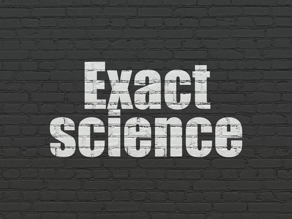 Concept scientifique : La science exacte sur fond de mur — Photo