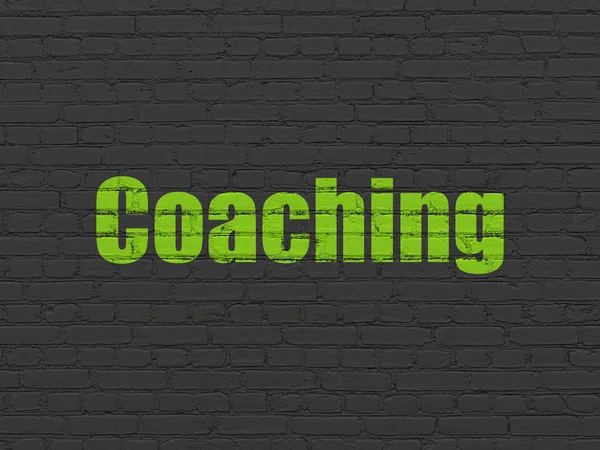Utbildning koncept: Coaching på väggen bakgrund — Stockfoto