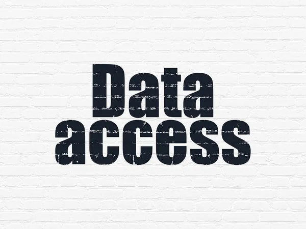 Έννοια δεδομένων: πρόσβαση δεδομένων σε φόντο τοίχο — Φωτογραφία Αρχείου