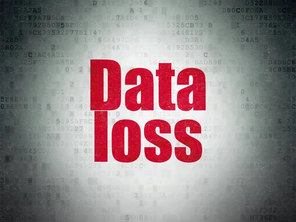 Pojęcie danych: utraty danych na tle cyfrowych danych papierze — Zdjęcie stockowe
