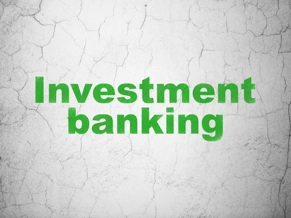 Concept de devise : Investment Banking sur fond de mur — Photo