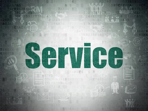 Geschäftskonzept: Service auf digitalem Datenpapier Hintergrund — Stockfoto