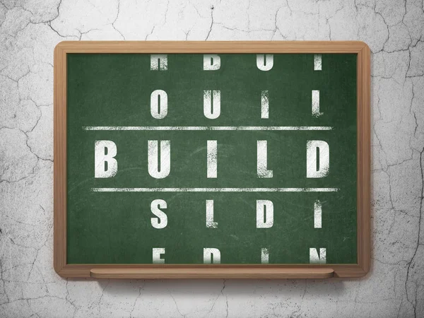 Concept de construction : Construire en mots croisés Puzzle — Photo