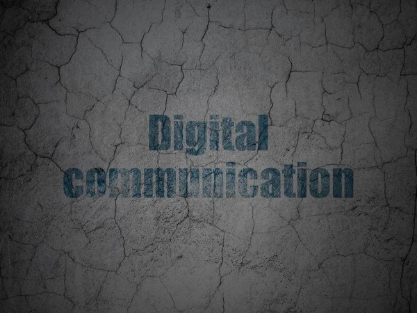 Datenkonzept: Digitale Kommunikation auf Grunge Wall Hintergrund — Stockfoto