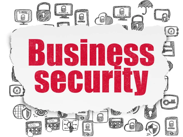 Emniyet konsepti: yırtık kağıt arka plan iş güvenliği