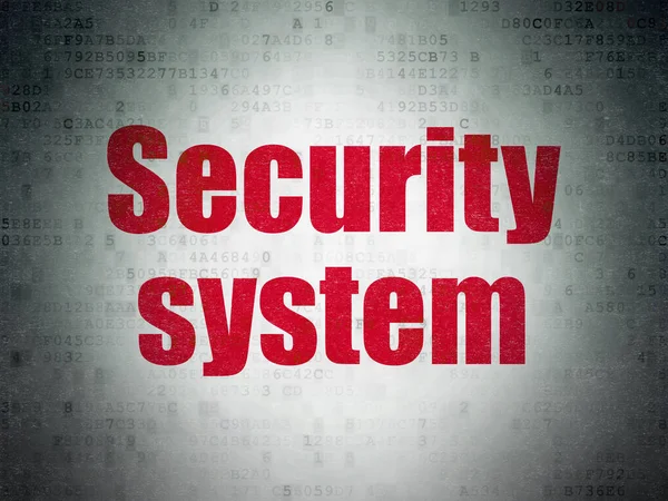 Concepto de privacidad: Sistema de seguridad en el fondo del documento de datos digitales — Foto de Stock