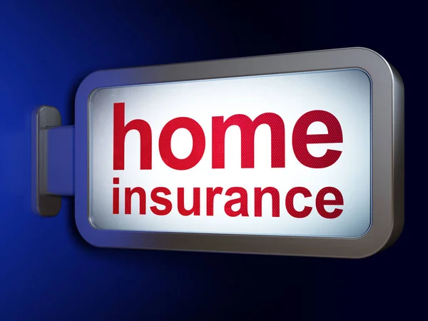 Концепция страхования: Home Insurance on billboard background — стоковое фото