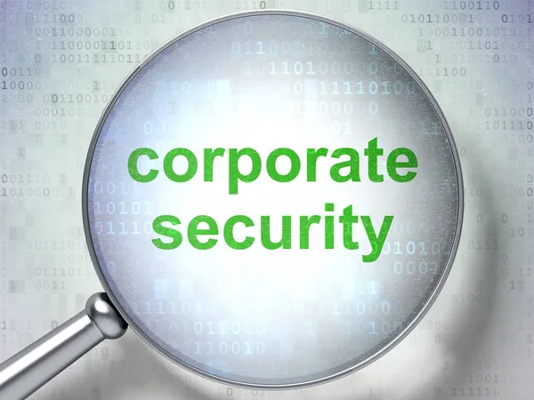 Security concept: Corporate Security with optical glass