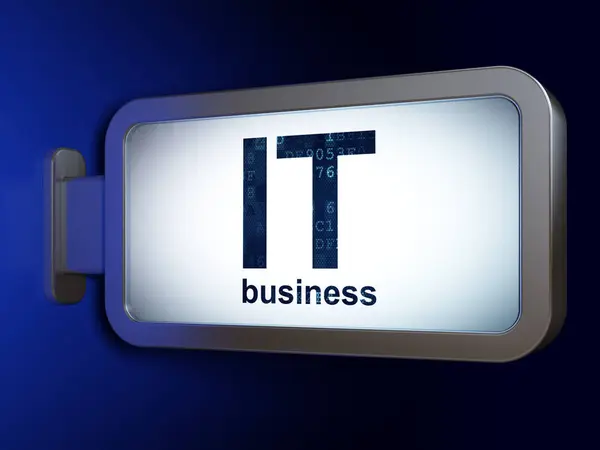 Conceito de financiamento: IT Business on billboard background — Fotografia de Stock