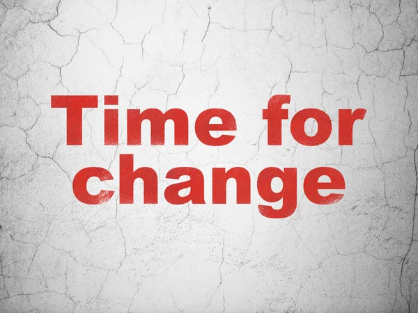 Zaman kavramı: Duvarda Değişiklik Zamanı — Stok fotoğraf
