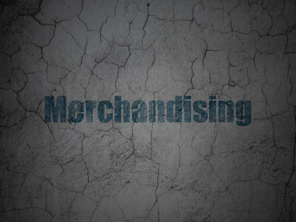 Marketingkonzept: Merchandising auf Grunge-Hintergrund — Stockfoto