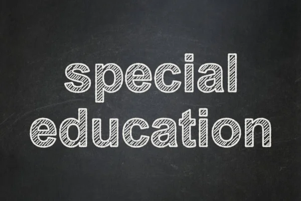 Studying concept: Special Education on chalkboard background