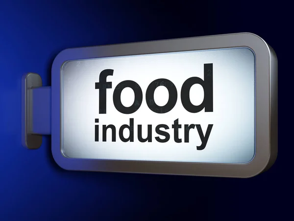 Manufacuring koncepció: élelmiszeripar, a billboard háttér — Stock Fotó