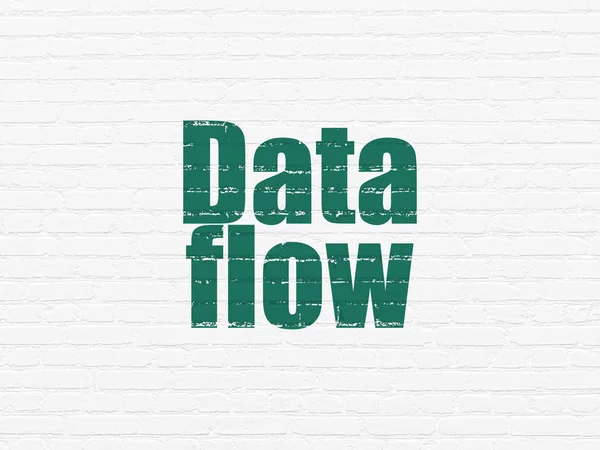 Concepto de información: flujo de datos en el fondo de la pared —  Fotos de Stock