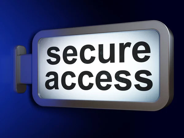 Privacy concept: Secure Access on billboard background — Stock Photo, Image