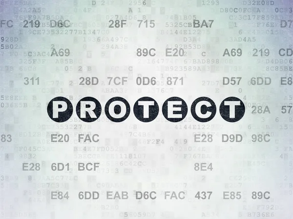 Concetto di protezione: proteggere il background della Digital Data Paper — Foto Stock
