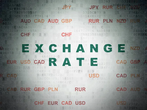 Currency concept: Exchange Rate on Digital Data Paper background — Stock Photo, Image