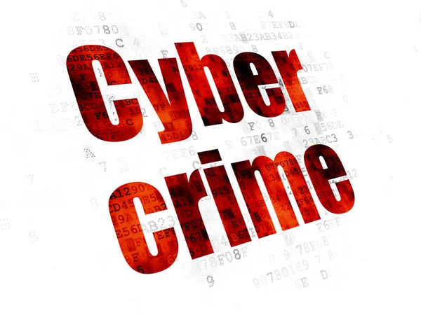 Sicherheitskonzept: Cyberkriminalität vor digitalem Hintergrund — Stockfoto