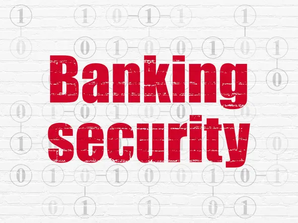 Säkerhetsbegreppet: banking security på väggen bakgrund — Stockfoto