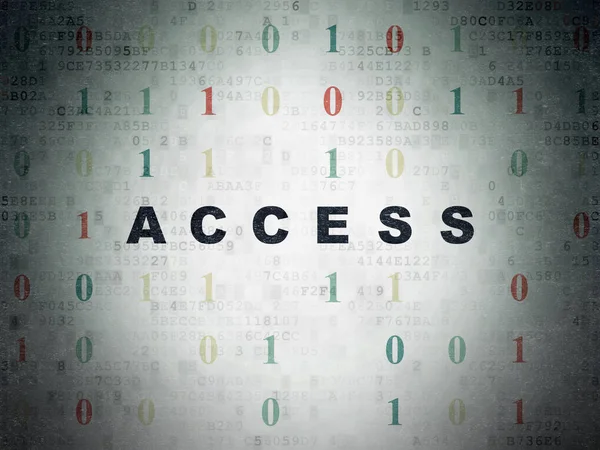 Pojęcie prywatności: dostęp na tle cyfrowych danych papierze — Zdjęcie stockowe